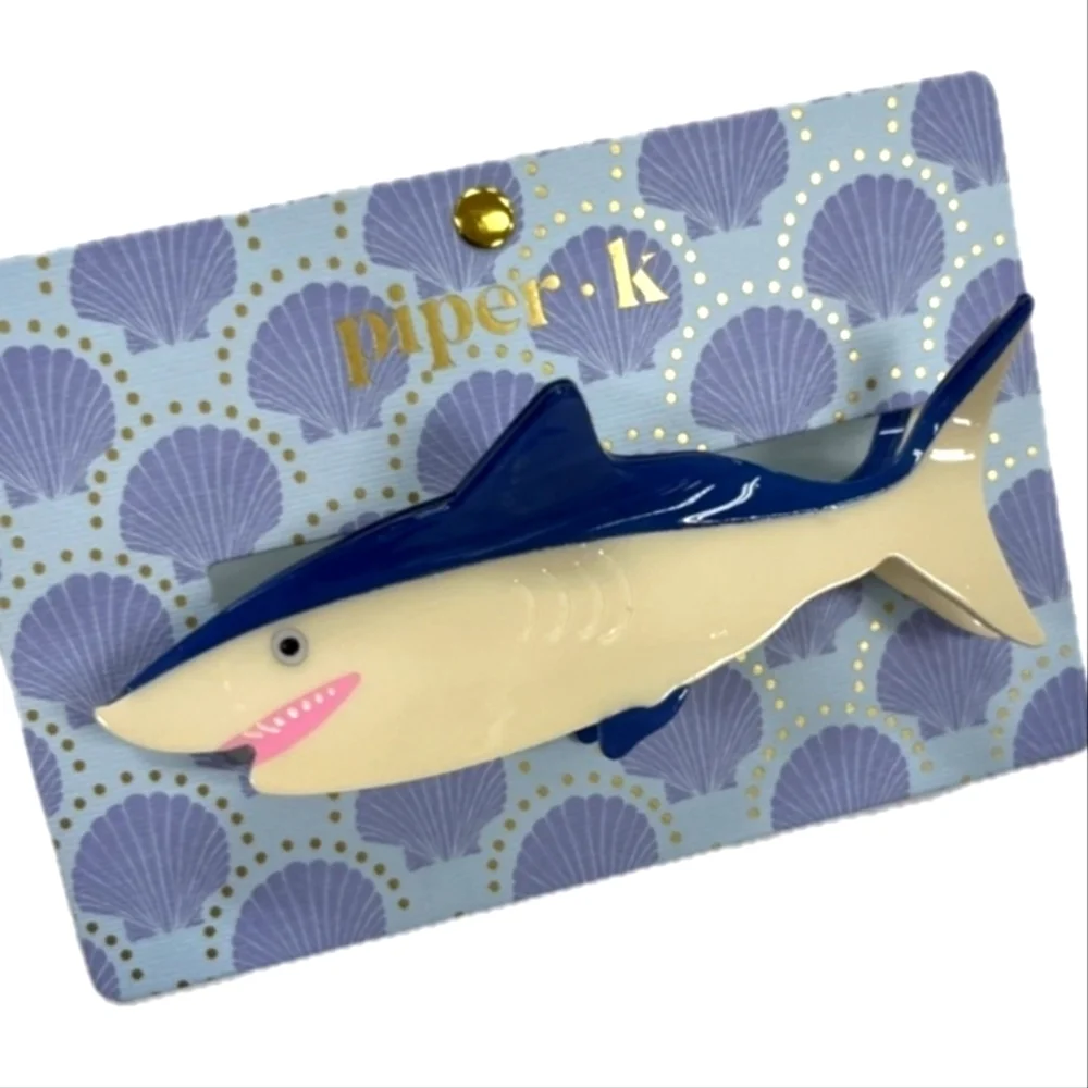 🦈  🔹️Piper K 🔹️beautiful shark hair claw clip ✨️ 🦈
